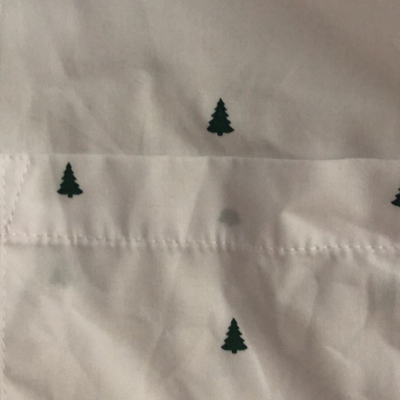 White button down with Christmas trees - Picture 2 of 3